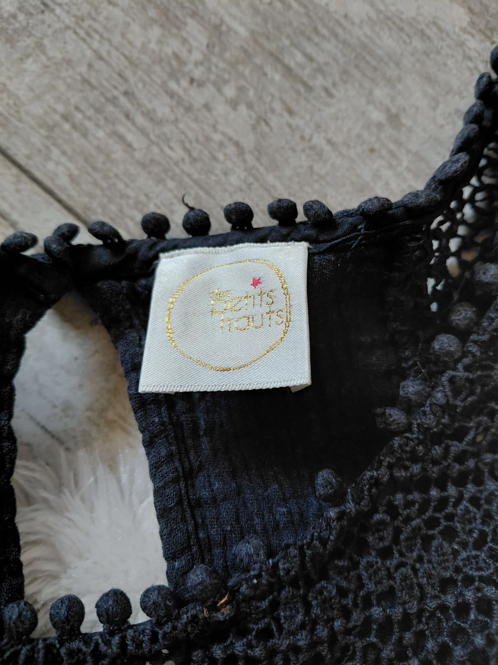 Vestido de verão preto des petits haut tamanho único 36/40 – photo 4